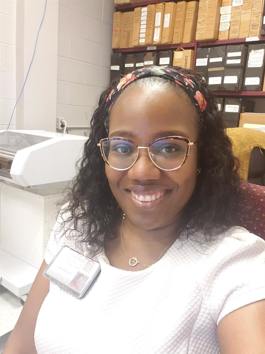 KaVondrea smiles to camera.